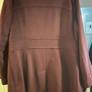 Women's Cole Haan stand Collar Wool Blend Coat Size 12